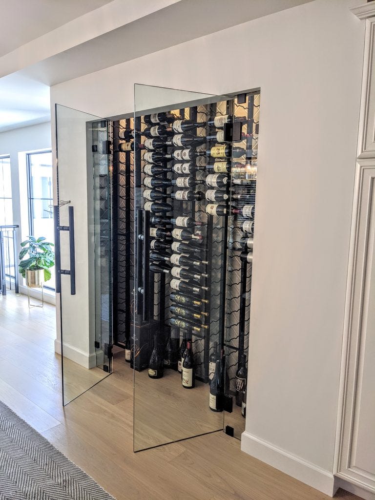 Enclosed Glass Wine Cellar with VintageView Design – Wine Racks