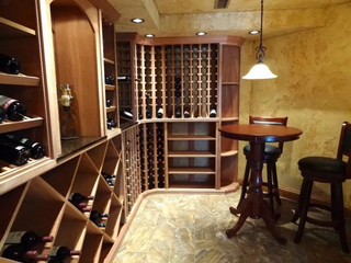Wine Wednesday: Building a Wine Cellar With Wood and Metal Wine Racks