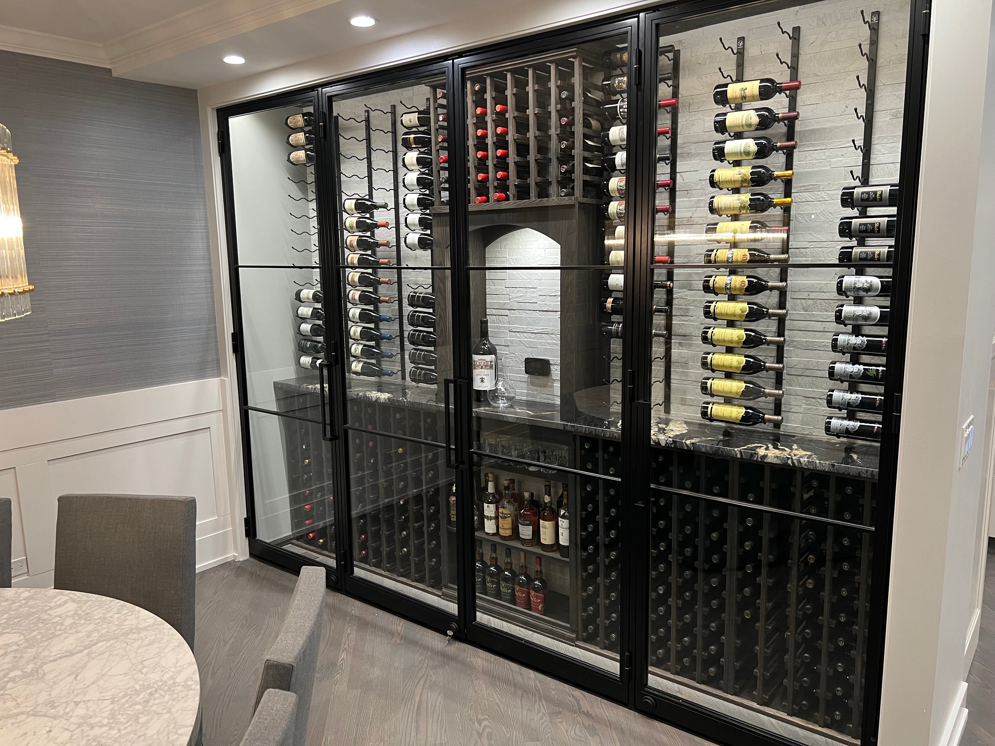 Glass Wine Cellars | Luxury Solid Bronze Wine Enclosures  Wine Racks