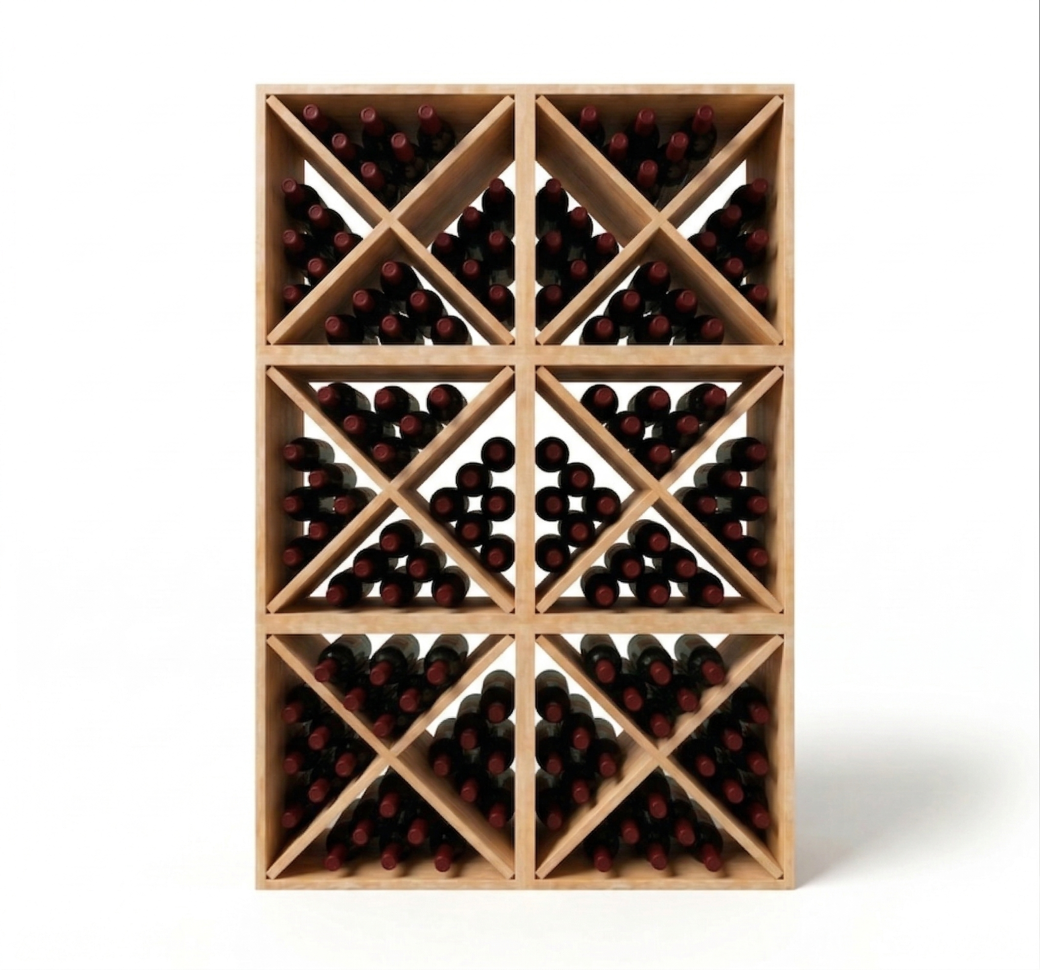 6 Wood Wine Storage Cubes - 144 Bottles | WineRacks.com – Wine Racks
