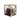 Evolution Low Profile Wine Box- Box Only in Golden Bronze with Wine Bottles