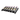 Evolution Low Profile Presentation Row in Matte Black storing 6 bottles