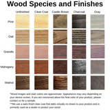 wood species sample swatches