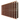 Side view of a 14 column pine wooden wine rack storing 140 bottles