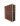 Side view of a 7 column pine wooden wine rack storing 70 bottles