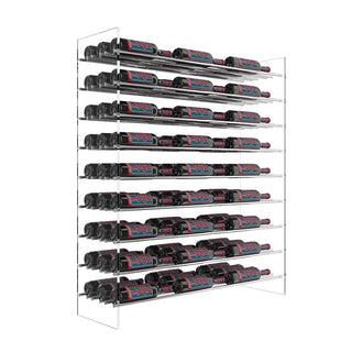 Evolution Wine Tower 47in Metal and Acrylic Wine Rack