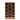Wooden wine rack with multiple bottles on a white background