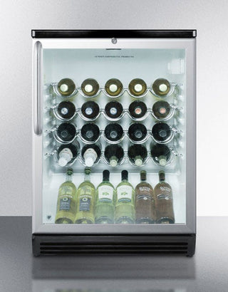 Summit 50 Bottle Wine Cooler with Towel Bar Handle