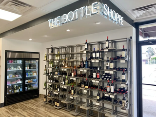 Creative Wine Display Shelving for Stores