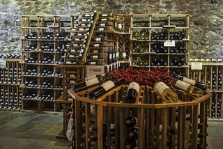 Commercial Wooden Wine Racks in Brotherhood Winery