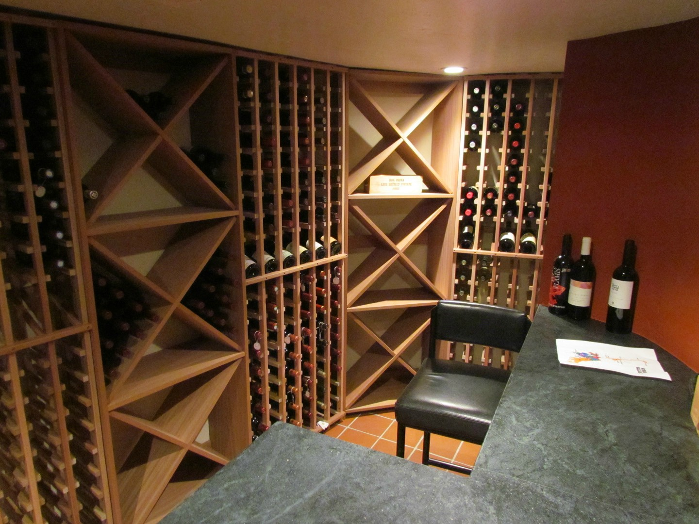 Customer Shows Off His Custom Cellar – Wine Racks