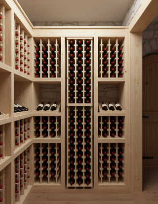 2 sets of pine wine racks