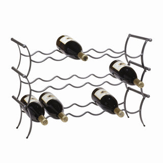 Oenophilia Wine Lounge 6-Bottle Rack- Stacked Set of 3