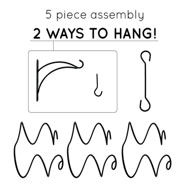 Climbing Tendril Customizable Wine Rack | Black