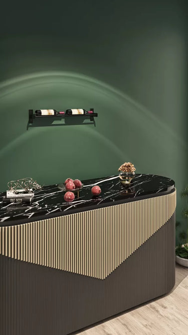 Evolution Wine Wall 5 2C Wall Mounted Metal Wine Rack