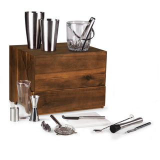 Madison Acacia Tabletop Bar Set