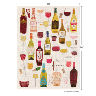 Wine Tasting 500 Piece Puzzle 24" x 18"