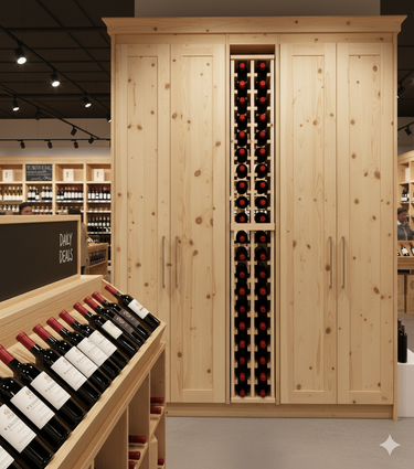 Wine Racking Kit Double 2 Column Standard Bottle Storage Rack