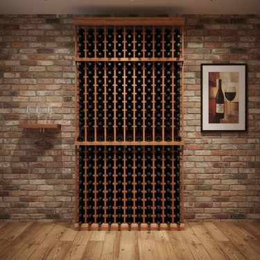 9 Column Wine Rack Kit with Display | Holds 207 Bottles