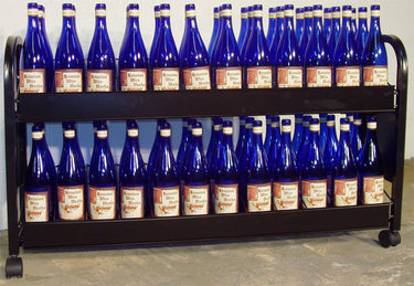 Point of Purchase Retail Wine Display on Wheels