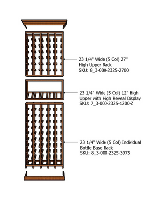 2 Foot RediCellar Wine Cellar Storage Solution- 90 Bottle Capacity