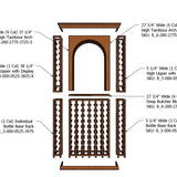 3 Foot RediCellar Wine Cellar Storage Solution- Components