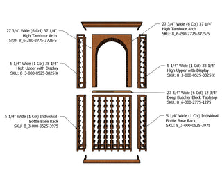 3 Foot RediCellar Wine Cellar Storage Solution- Components