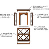 3 Foot RediCellar Wine Cellar Storage Solution- Components