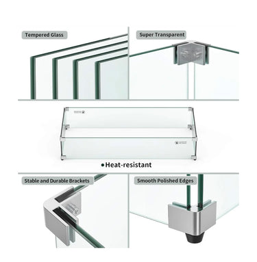Fire Pit Wind Guard | Horizonal Model