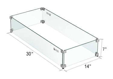 Fire Pit Wind Guard | Horizonal Model