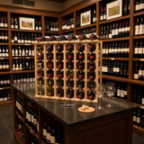 wine rack in retail store 