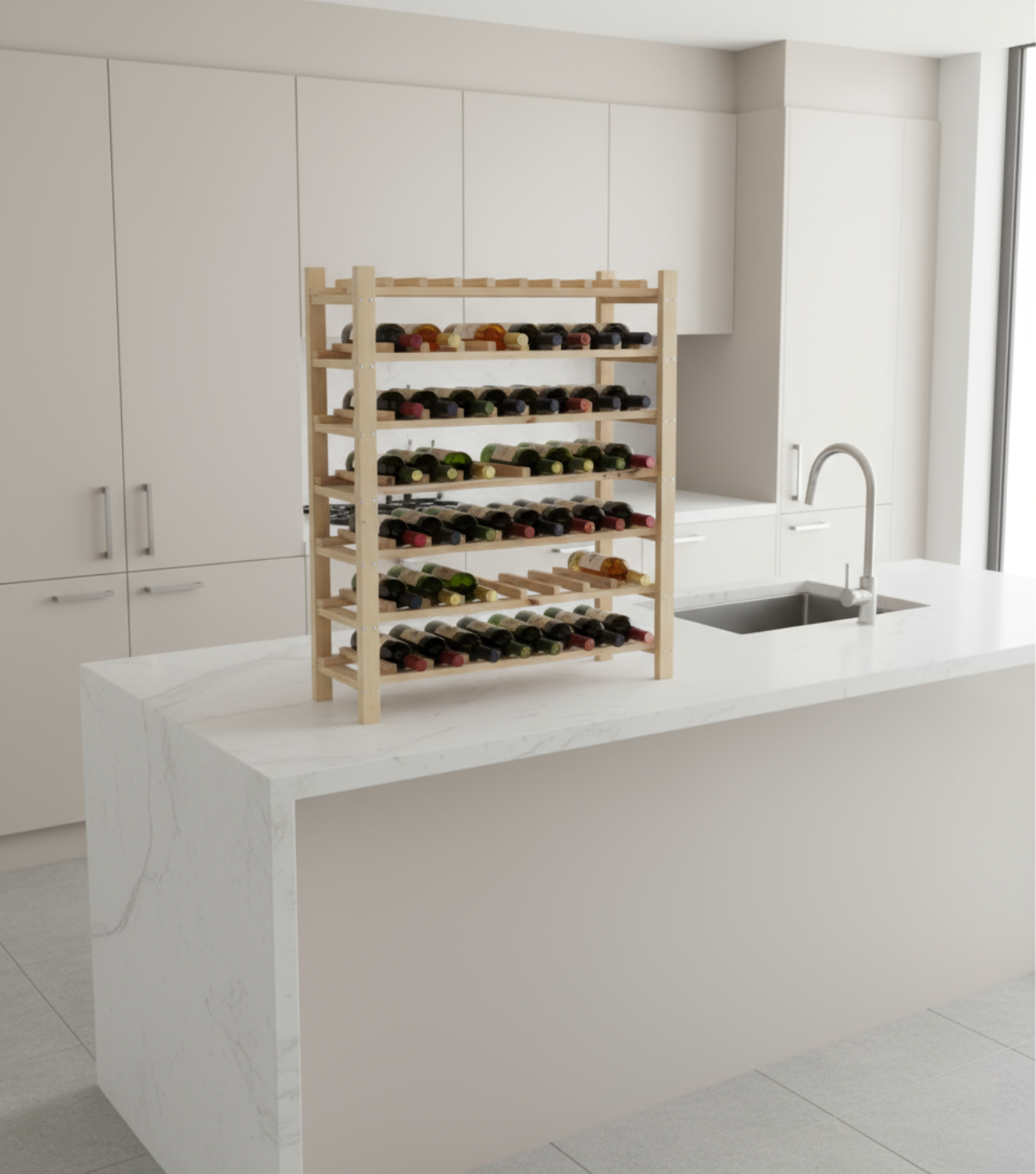 7 Shelf Wooden Stackable Wine Rack | WineRacks.com – Wine Racks 7 Shelf Wooden Stackable Wine Rack | WineRacks.com – Wine Racks