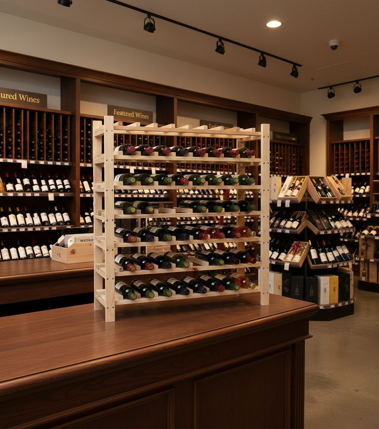 Stackable Wine Racks and Wood Shelves | WineRacks.com