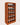 Wooden wine rack with bottles on a white background