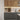 Modern kitchen with wooden and gray cabinets, wine rack, and sink.