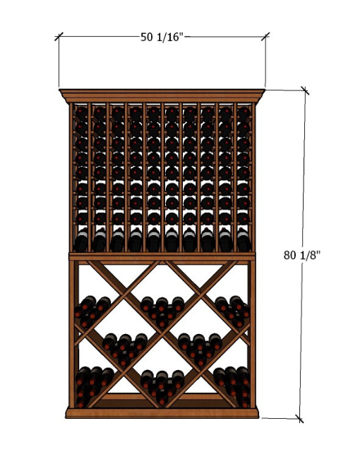 RediCellar 220-Bottle Wine Storage System with Display Row
