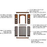4 Foot RediCellar Wine Cellar Storage Solution- Components