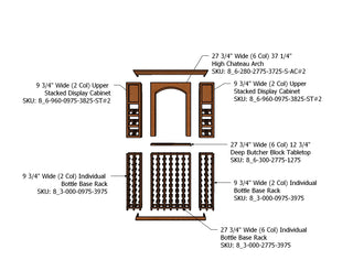 4 Foot RediCellar Wine Cellar Storage Solution- Components