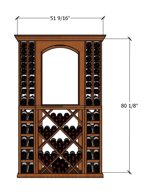 4 Foot Wine Cellar Storage System | 134 Bottle Capacity – Wine Racks