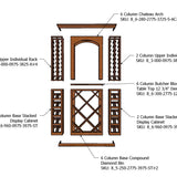 4 Foot RediCellar Wine Cellar Storage Solution- Components