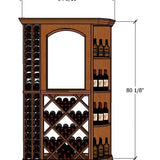 4 Foot RediCellar Wine Cellar Storage Solution- 148 Bottle Capacity Measurements