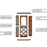 4 Foot RediCellar Wine Cellar Storage Solution- 148 Bottle Capacity Components