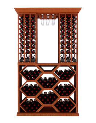 RediCellar Wooden Wine Rack 4 Foot Wine Cellar – 179 Bottle Capacity