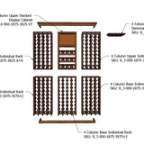 5 Foot RediCellar Wine Cellar Storage Solution- 204 Bottle Capacity Components