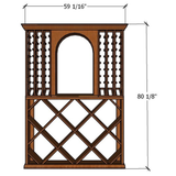 5 Foot RediCellar Wine Cellar Storage Solution- 210 Bottle Capacity Measurements