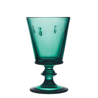 Emerald Bee Wine Glass