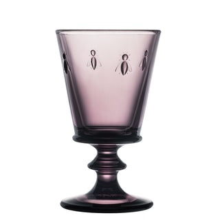 Aubergine Bee Wine Glass