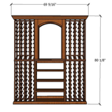 6 Foot RediCellar Wine Cellar Storage Solution- 200 Bottle Capacity with Measurements