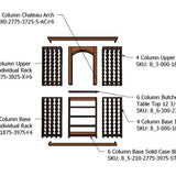 6 Foot RediCellar Wine Cellar Storage Solution- 200 Bottle Capacity Components