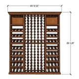 6 Foot RediCellar Wine Cellar Storage Solution- 208 Bottle Capacity Measurements
